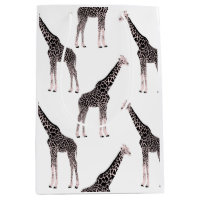 Jolie Giraffe noire blanche rose