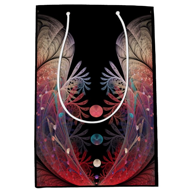 Sac Cadeau Moyen Jonglage Abstrait Art moderne Imaginaire fractal (Devant)