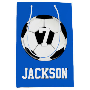Sac Cadeau Moyen Joueur de soccer Nom personnalisé & Jersey Number