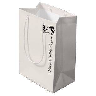Sac Cadeau Moyen 'Joyeux Anniversaire Magnifique' Parent de Compagn
