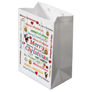 Sac Cadeau Moyen Joyeux Cadeaux de Noël