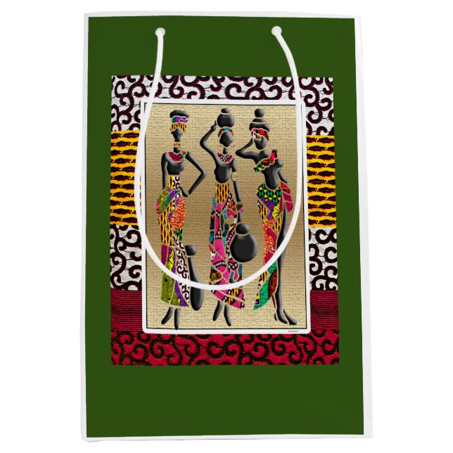 Sac Cadeau Moyen Joyeux Kwanzaa (Devant)