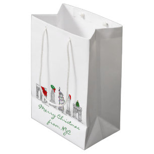 Sac Cadeau Moyen Joyeux Noël de New York City Holiday