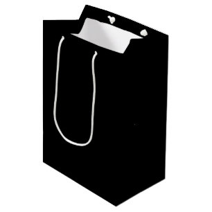 Sac Cadeau Moyen Joyeux texte de retraite sur noir
