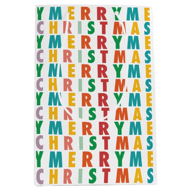 SAC CADEAU MOYEN JOYRY LOVE JOY | NOËL COLORÉ (Devant)