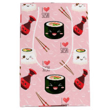 Kawaii Sushi Motif rose clair