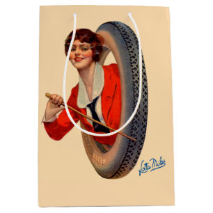 Sac Cadeau Moyen Kelly-Springfields 1928 Mascotte de pneus Lotta Mi
