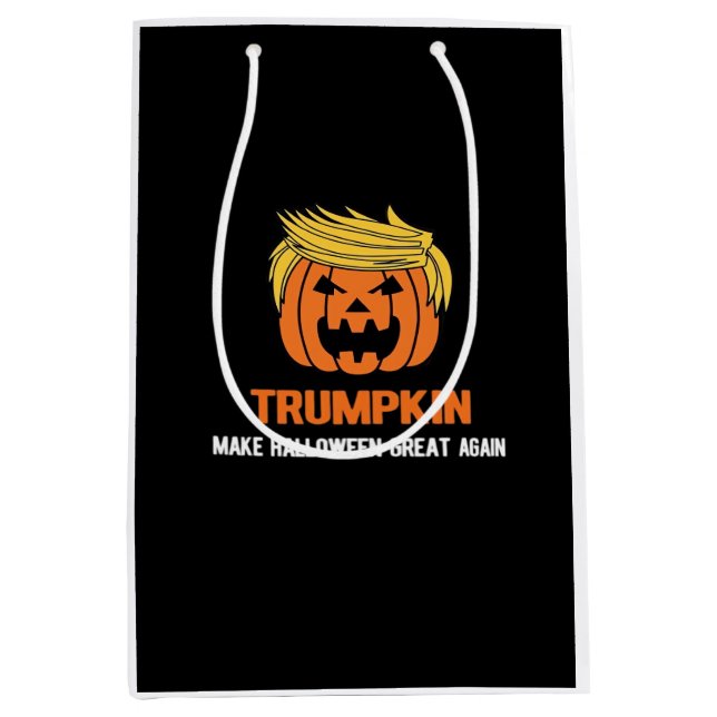 Sac Cadeau Moyen La citrouille rend l'Halloween grand à nouveau cla (Devant)