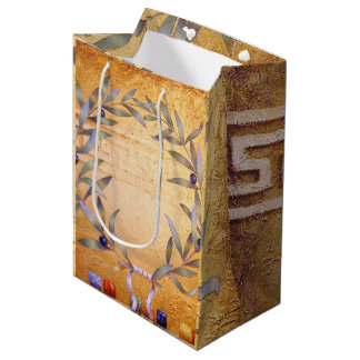 Sac Cadeau Moyen La couronne olive