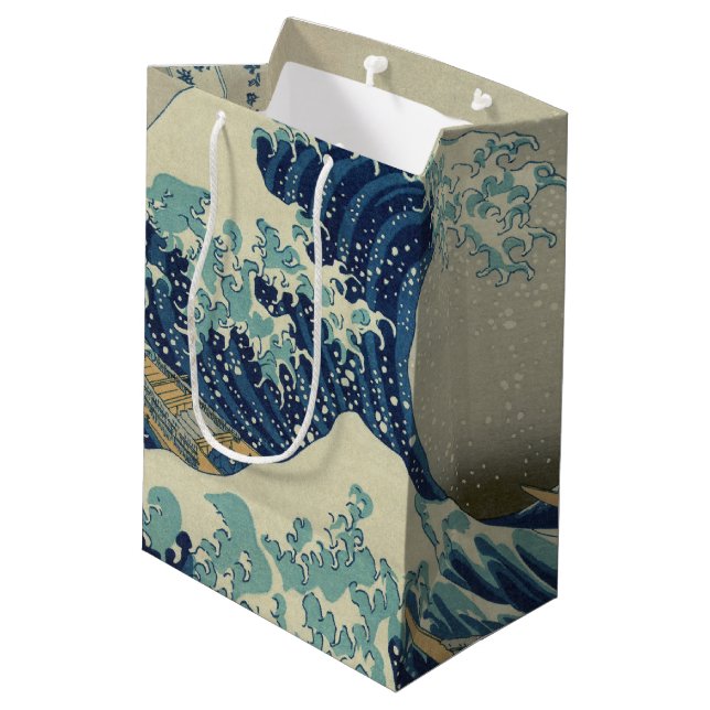 Sac Cadeau Moyen La Grande Vague au large de Kanagawa (Dos Angle)