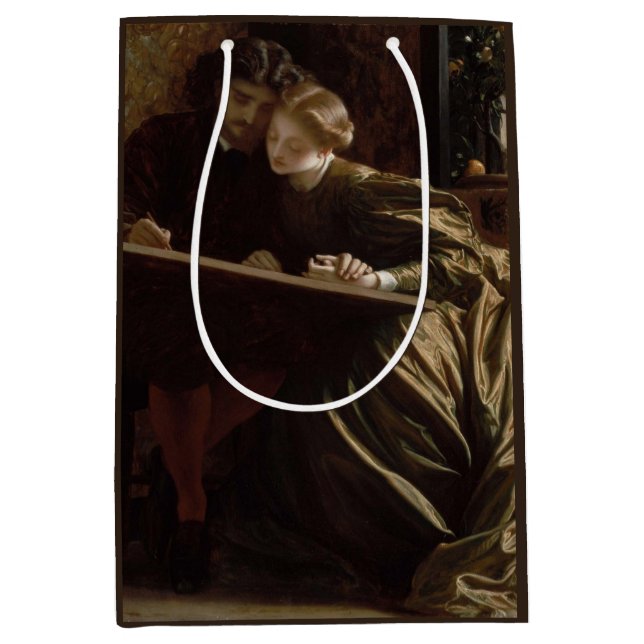 Sac Cadeau Moyen La lune de miel du peintre (par Frederic Leighton) (Devant)
