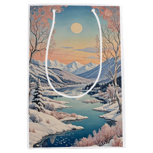 Sac Cadeau Moyen La tranquillité d'hiver