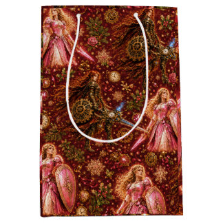 Sac Cadeau Moyen Lady Rosaline & la Princesse de l'Horloge de Noël