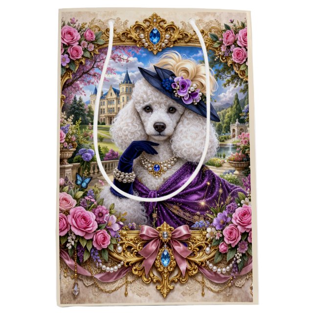 Sac Cadeau Moyen Lady Violet  (Devant)