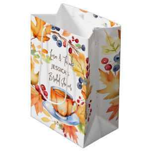 Sac Cadeau Moyen L'amour est en train de brasser la douche nuptiale