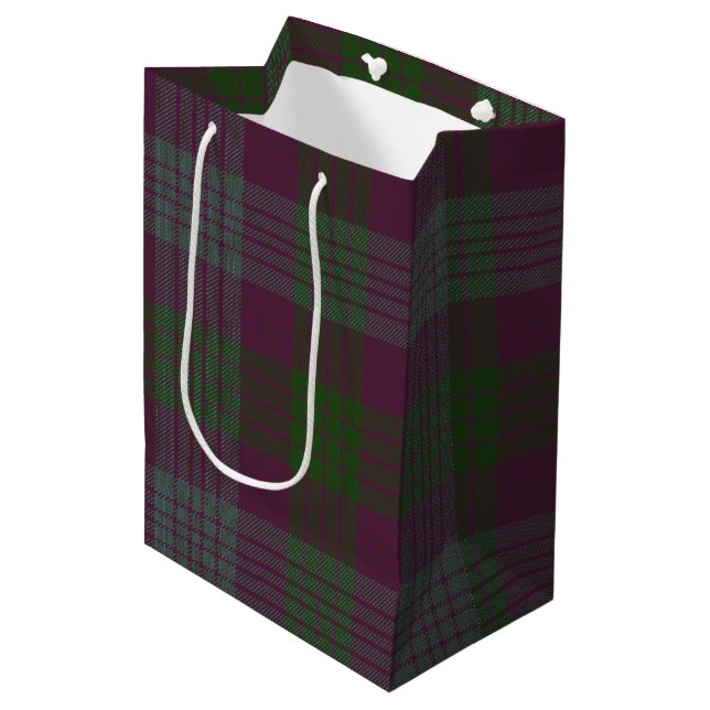 Sac Cadeau Moyen Lang Tartan (Devant Angle)
