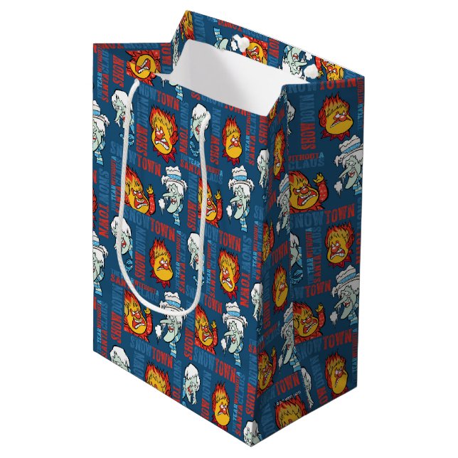 Sac Cadeau Moyen L'ANNÉE SANS Snowtown Showdown SANTA CLAUS™ (Devant Angle)