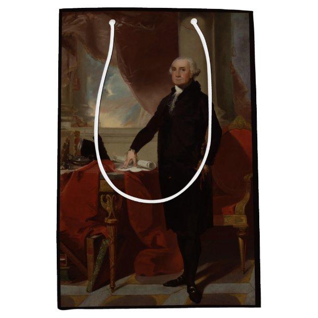 Sac Cadeau Moyen Lansdowne Portrait : Le président américain George (Devant)