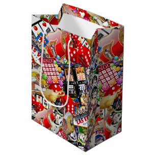 Sac Cadeau Moyen Las Vegas Icons ~ Gamblers Delight