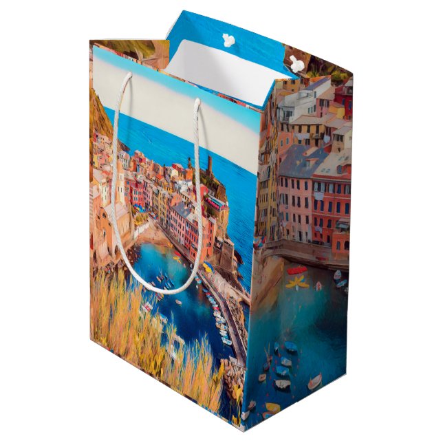 Sac Cadeau Moyen ldp VERNAZZA - Cinque Terre - (Dos Angle)
