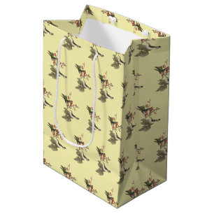Sac Cadeau Moyen Le colibri à gorge rouge ou à gorge rubis
