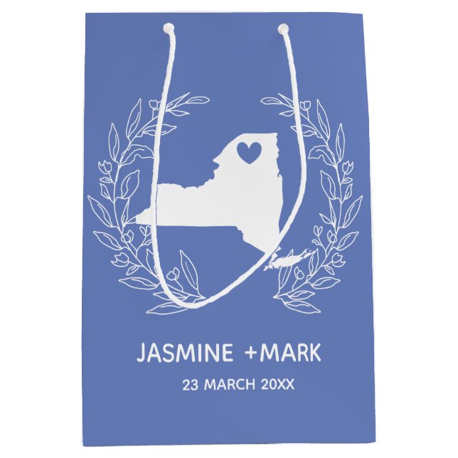 Sac Cadeau Moyen Le mariage new-yorkais favorise la coutume (Devant)