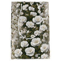 Le motif floral doux et blanc design