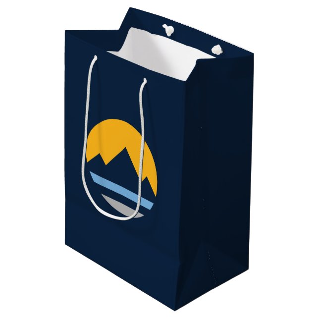 Sac Cadeau Moyen Le nouveau drapeau de Reno, Nevada (Devant Angle)