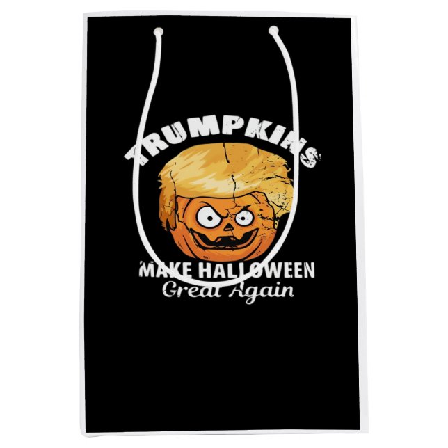 Sac Cadeau Moyen Le président Funny Trumpkins Halloween (Devant)