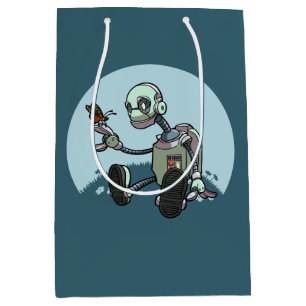 Sac Cadeau Moyen Le robot curieux voit sa première bande dessinée