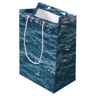 Sac Cadeau Moyen L'eau bleue nautique d'océan