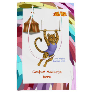 Sac Cadeau Moyen Lena Leopard trapeze artist