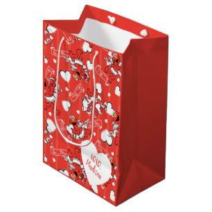Sac Cadeau Moyen L'enfant d'Elmo Valentine