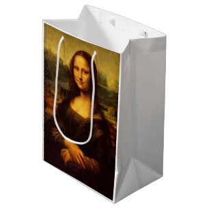Sac Cadeau Moyen Leonardo Da Vinci Mona Lisa Peinture d'Art