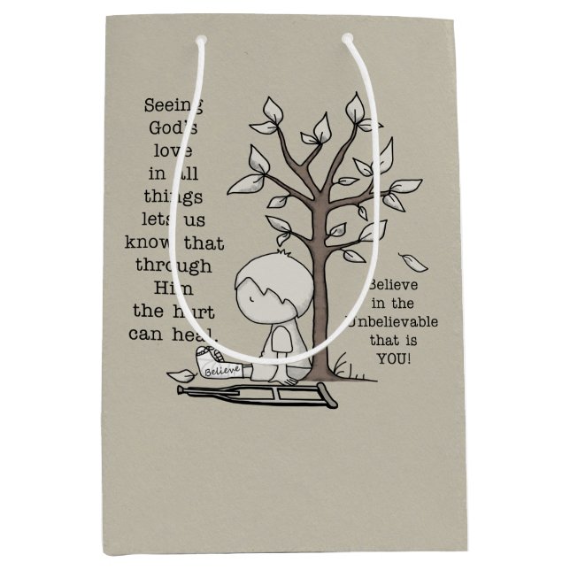 Sac Cadeau Moyen Les blessures peuvent guérir (Devant)