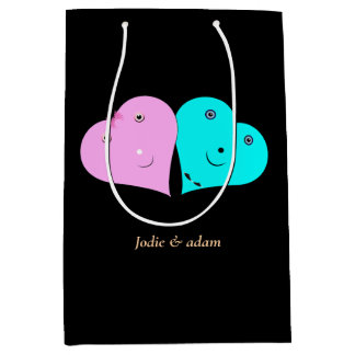 Sac Cadeau Moyen les coeurs de m. & mrs