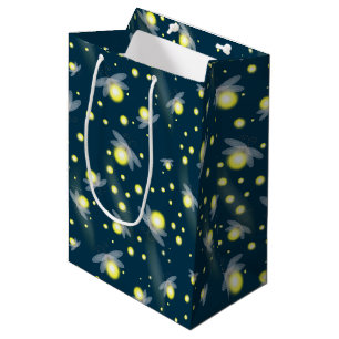 Sac Cadeau Moyen Les lucioles éthérées à la Motif de nuit