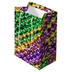 Sac Cadeau Moyen Les perles de Mardi Gras