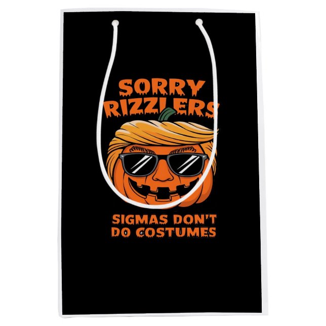 Sac Cadeau Moyen Les Rizzlers, les Sigmas ne font pas de costumes - (Devant)