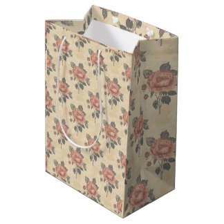 Sac Cadeau Moyen L'essence du motif de grâce en fleurs