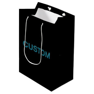 Sac Cadeau Moyen Lettres éditées modifiables avec ombre portée