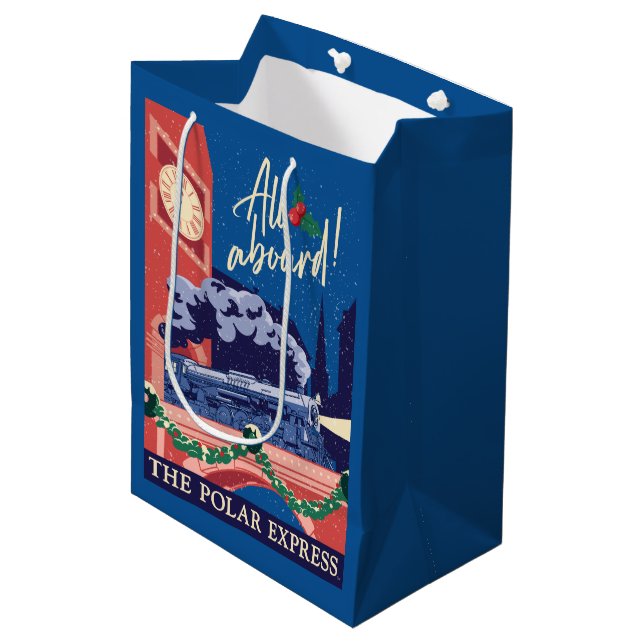 Sac Cadeau Moyen L'Express Polaire - Tout À Bord ! (Devant Angle)