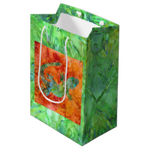 Sac Cadeau Moyen Lézard de batik