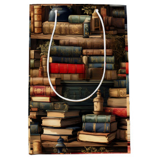 Sac Cadeau Moyen Livres Et Plante