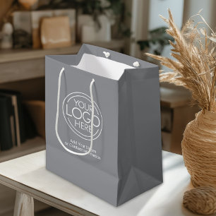 Sac Cadeau Moyen Logo d'entreprise de base pour les bureaux avec co
