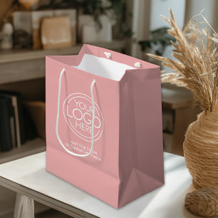 Sac Cadeau Moyen Logo d'entreprise de bureau avec coordonnées