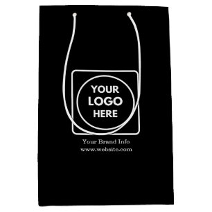 Sac Cadeau Moyen Logo d'entreprise personnalisé