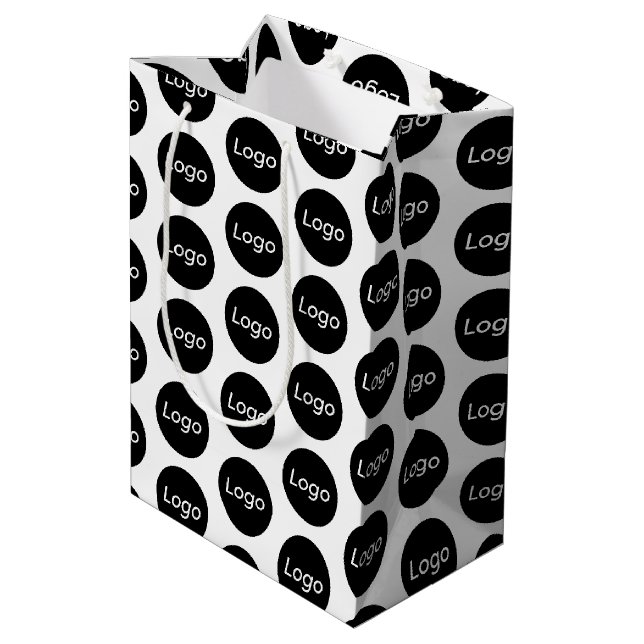 Sac Cadeau Moyen Logo personnalisé Emballage professionnel (Dos Angle)