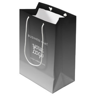 Sac Cadeau Moyen Logo promotionnel moderne & Texte Couleur modifi