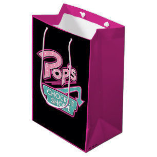 Sac Cadeau Moyen Logo rose du magasin Chock'Lit de Pop